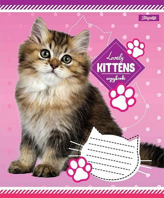 Зошит шкільний Lovely puppies А5/18 в лінію 1 вересня