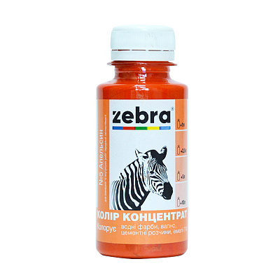Колорант ZEBRA концентрат апельсиновый 100 мл