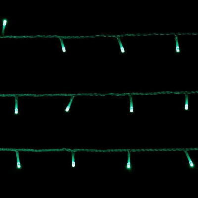 Гирлянда линейная LED 300 ламп 30 м зеленая