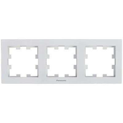 Рамка тримісна Panasonic Karre Plus 55 горизонтальна білий WDTF08032WH-UA1