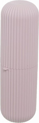 Органайзер-футляр для косметики 6,2х6,2х20 см рожевий Gondol Plastic