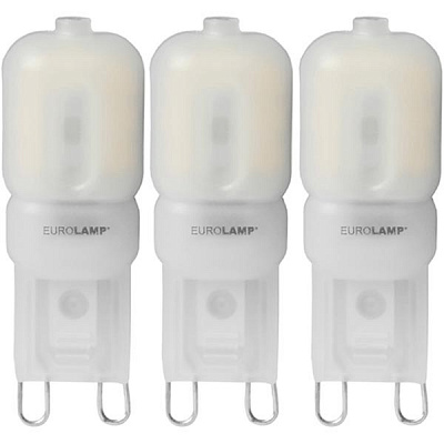 Лампа LED Eurolamp G9 3 Вт 4000K 3 шт