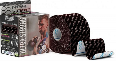 Кінезіологічний тейп REA TAPE REA-Ultrastrong чорний