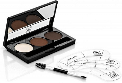 Набор для моделирования бровей Kiss Kit Go Brow (RBKT03) Chocolate Brown 4 г