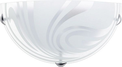 Светильник настенный УТ Сяйво НПБ Волна 1x60 Вт E27 белый 1521 