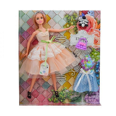 Лялька Shantou Emily QJ077C/QJ077D з аксесуарами 2 вида в асортименті
