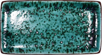 Тарелка прямокутна 16x26 см Тіффані Бірюза Manna Ceramics