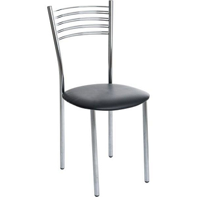 Стул обеденный AMF Art Metal Furniture Олли хром/черный