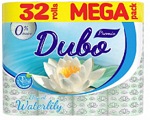Туалетний папір Диво Premio Waterlily тришаровий 32 шт.