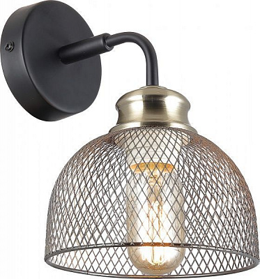 Бра Altalusse 1x40 Вт E27 чорний/антична бронза INL-6144W-01