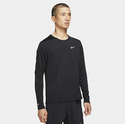 Футболка Nike M NK DF UV MILER TOP LS DD4576-010 р.XL чорний