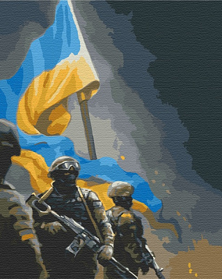 Набор живопись по номерам Украинские воины 10339-AC 40х50 см ArtCraft 