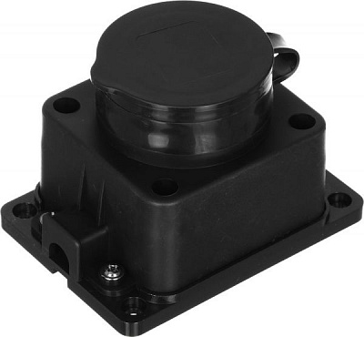 Колодка UP! (Underprice) с заземлением 1 гн. черный YK-401P-BK 