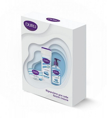 Набор косметики Duru Гель для душа Морские минералы, жидкое крем-мыло, мыло 1851