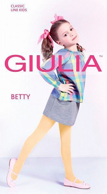 Колготки дитячі Giulia BETTY 80 panna gul р.152-158 рожевий