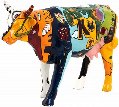 Фигурка Цветная корова 919-1002