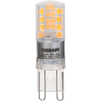 Лампа светодиодная Osram 2,6 Вт капсульная прозрачная G9 220 В 2700 К 4058075056688 
