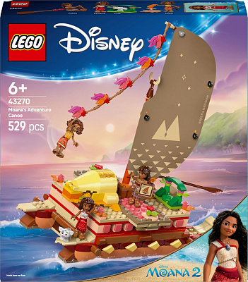 Конструктор LEGO Disney Princess Приключенческое каноэ Ваяны 43270