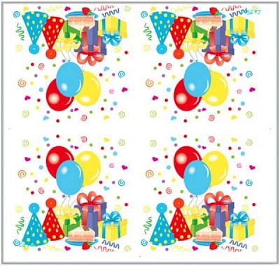 Серветки столові La Fleur Яскрава вечірка 33х33 см 20 шт.