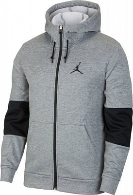 Джемпер Nike M J AIR THERMA FLC FZ CK6782-091 р. S сірий