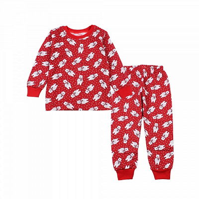 Пижама детская унисекс Фламинго р.104 красный 329-329 