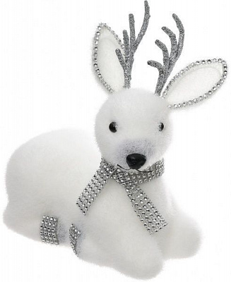 Декоративная фигура Олененок в гламурном шарфике 23 см 