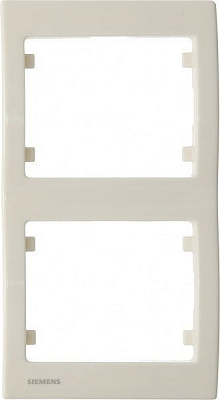 Рамка двухместная Siemens IRIS вертикальная слоновая кость G-S18102-A