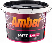 Фарба латексна водоемульсійна Amber Matt Latex мат білий 3л