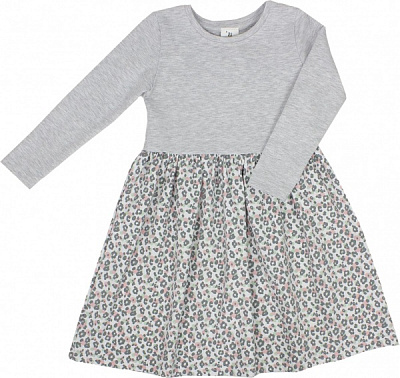 Платье Luna Kids р.122 серый с рисунком 