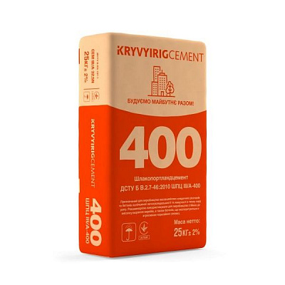 Цемент KRYVYI RIG CEMENT ШПЦ III/А 400 25кг