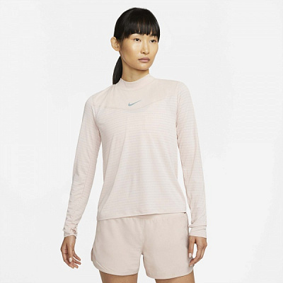 Футболка Nike W NK DF RUN DVN LS TOP DD6821-601 р.S рожевий