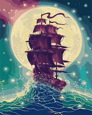 Картина за номерами Крізь хвилі 40x50 см Ідейка