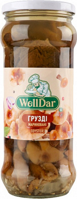 Гриби консервовані WellDar грузді мариновані 580г