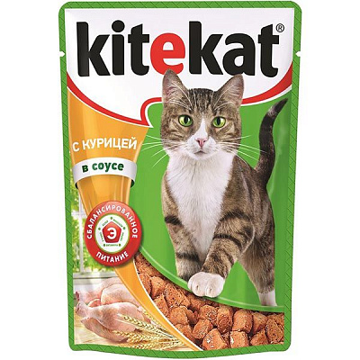 Корм Kitekat с курицей в соусе 100 г