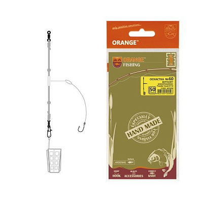 Оснастка для ловли карпа Orange Carp MF6040 40 г №60 «вертолет» на 1 крючок