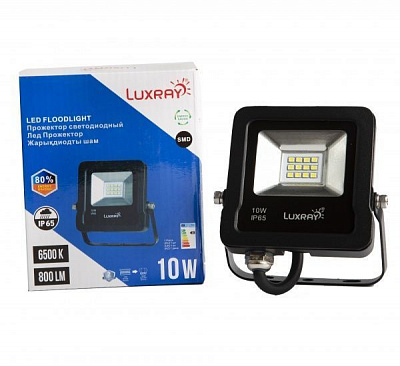 Прожектор світлодіодний Luxray 10 Вт IP65 чорний LXPAL6510