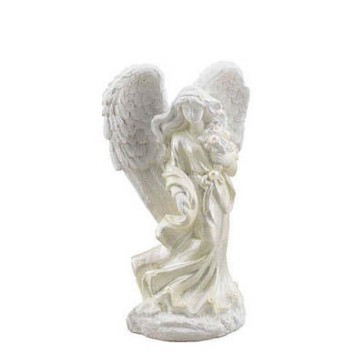 Статуэтка Decoline Ангелочек с жемчужинами (гипс) AN0623-2(G) 11 см 