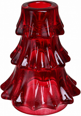 Подсвечник X-mas tree 9х11 см красный CY770063-M Sensio