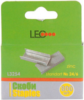 Скобы для степлера №24 / 6800 шт. L3254 LEO