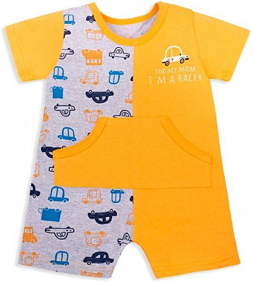 Песочник Габби PS-20-13-1 Технозавр р.74 оранжевый 