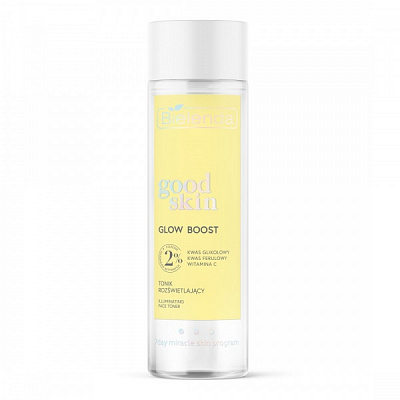 Тонік для обличчя Bielenda Good Skin 2% гліколева кислота + ферулова кислота + віт С 200 мл