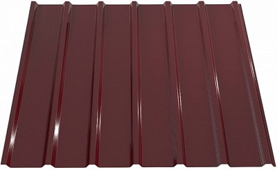 Профнастил глянцевый PSM PROFILE ПР-20Б 0,3x1155x2000 мм RAL 3005 бордовый