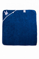 Полотенце-уголок Luna Kids Banny 90х90 см синий 