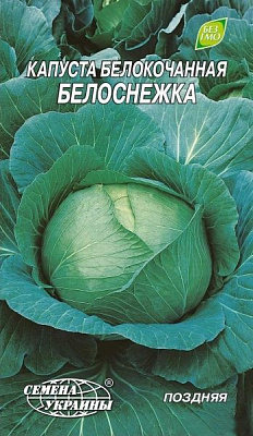 Насіння Семена Украины капуста білоголова Білосніжка 1г