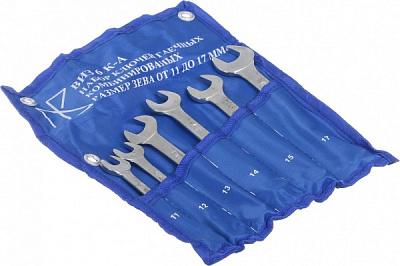 Набор ключей накидных ВИЗ 6 шт в сумке 11146