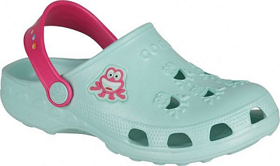 Сабо Coqui Little Frog 8701-100-4436 р. 23/24 бірюзовий