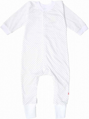 Комбинезон Minikin серые звездочки р.74 белый 198070374 