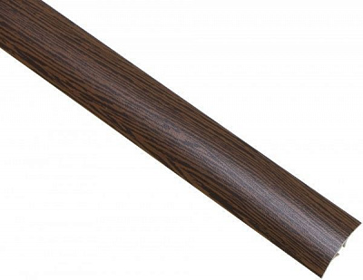 Порожек алюминиевый Броварской алюминиевый завод гладкий скрытый крепеж 40x1800 мм венге светлый 