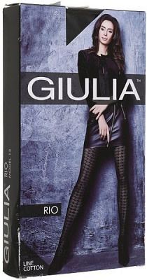 Колготки Giulia Rio nero 150 den р. 3 чорний 1 пар