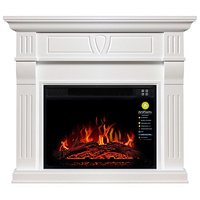 Камінокомплект ArtiFlame BEETHOVEN АF23 білий б’янко